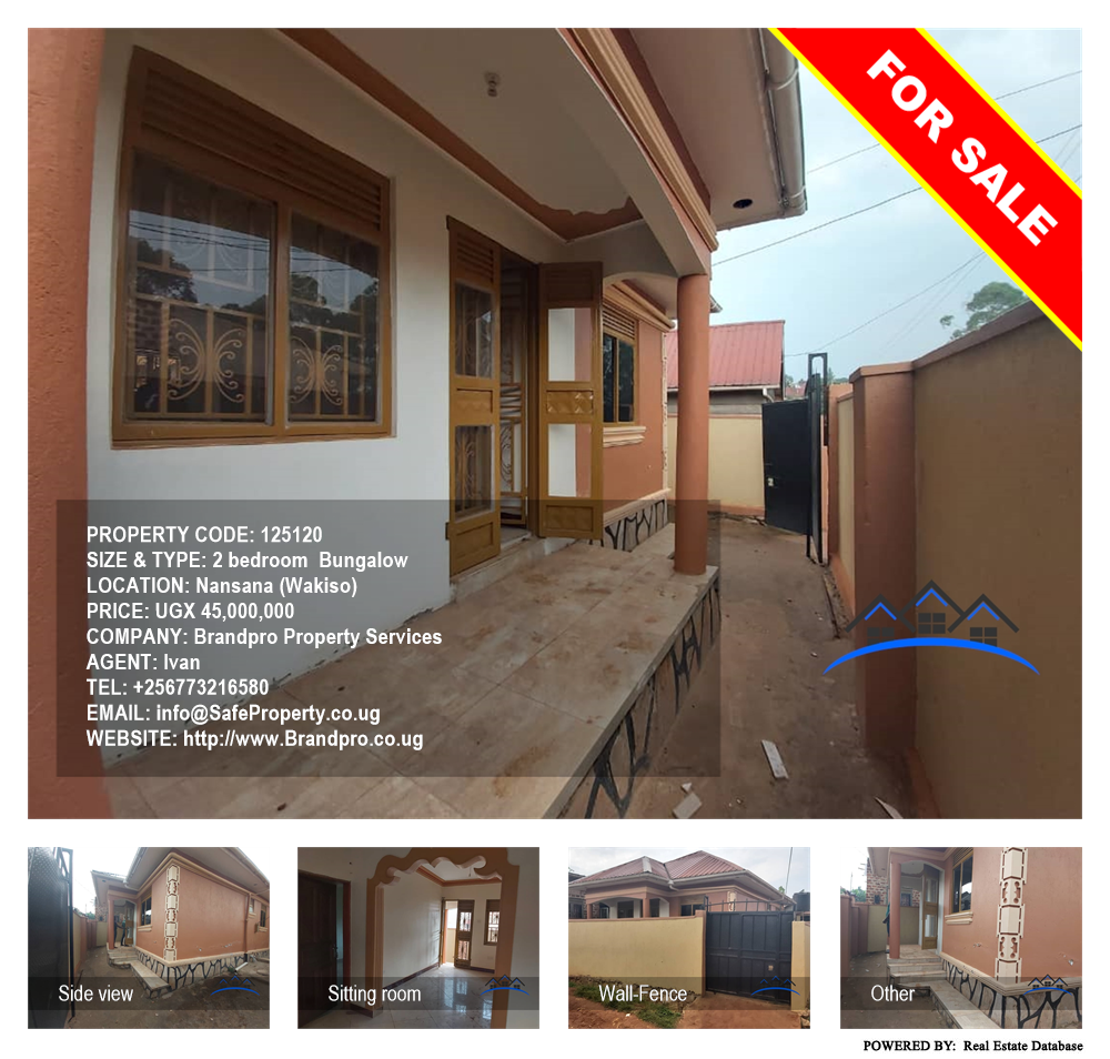 2 bedroom Bungalow  for sale in Nansana Wakiso Uganda, code: 125120