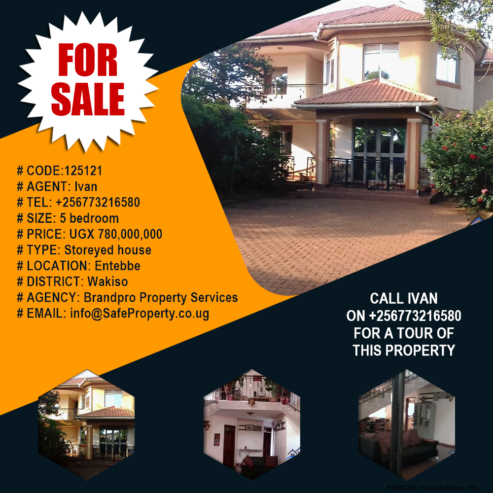 5 bedroom Storeyed house  for sale in Entebbe Wakiso Uganda, code: 125121