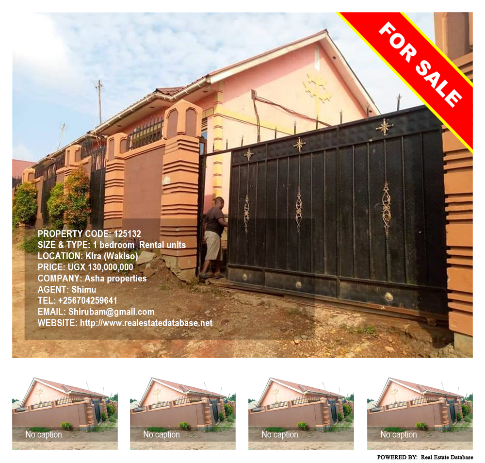 1 bedroom Rental units  for sale in Kira Wakiso Uganda, code: 125132