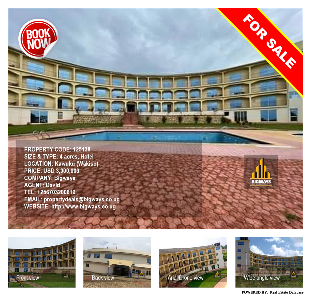 Hotel  for sale in Kawuku Wakiso Uganda, code: 125138