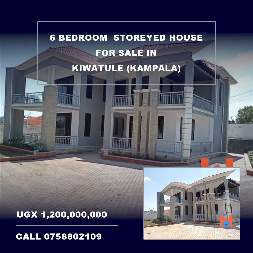 6 bedroom Storeyed house  for sale in Kiwaatule Kampala Uganda, code: 125142