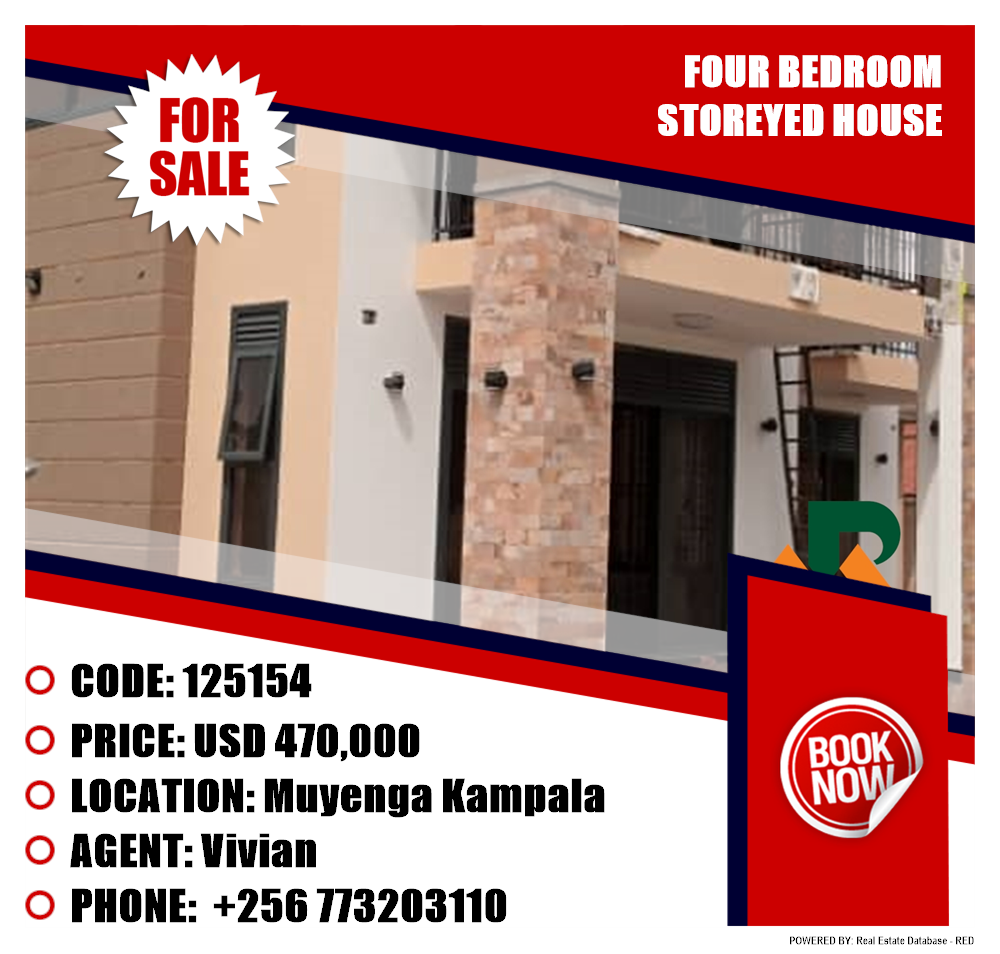 4 bedroom Storeyed house  for sale in Muyenga Kampala Uganda, code: 125154