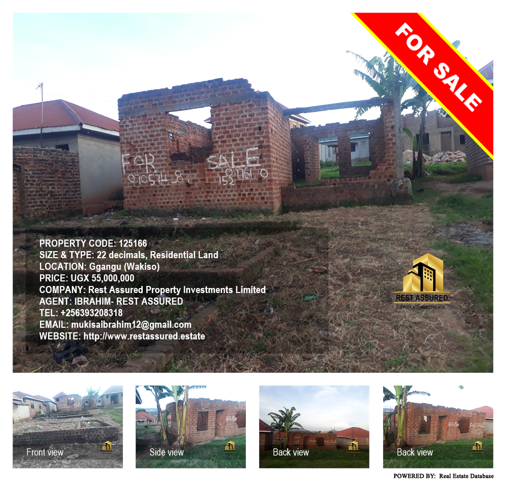 Residential Land  for sale in Ggangu Wakiso Uganda, code: 125166