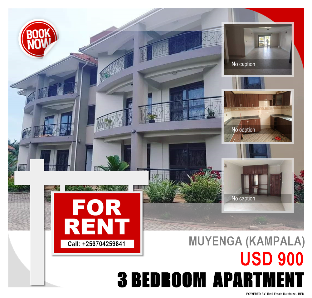3 bedroom Apartment  for rent in Muyenga Kampala Uganda, code: 125171