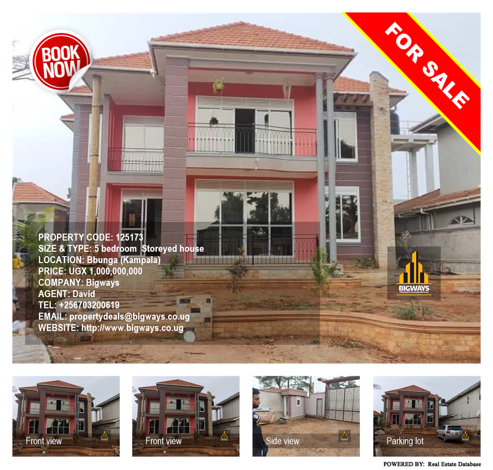 5 bedroom Storeyed house  for sale in Bbunga Kampala Uganda, code: 125173