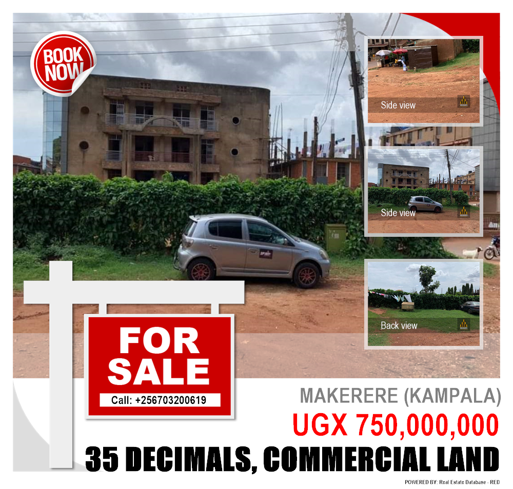 Commercial Land  for sale in Makerere Kampala Uganda, code: 125211