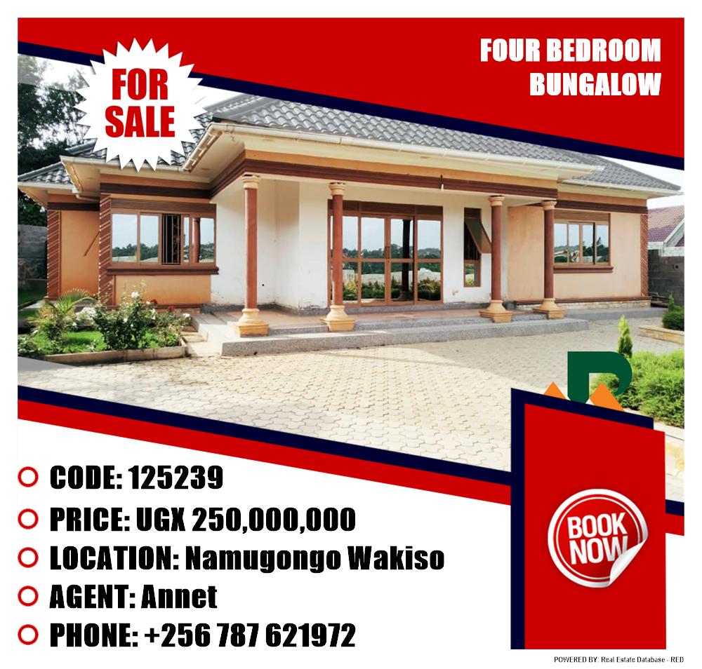 4 bedroom Bungalow  for sale in Namugongo Wakiso Uganda, code: 125239