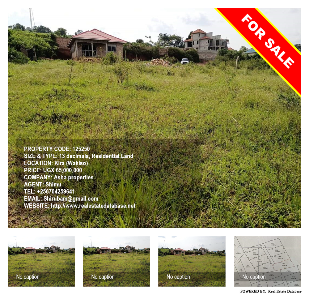 Residential Land  for sale in Kira Wakiso Uganda, code: 125250