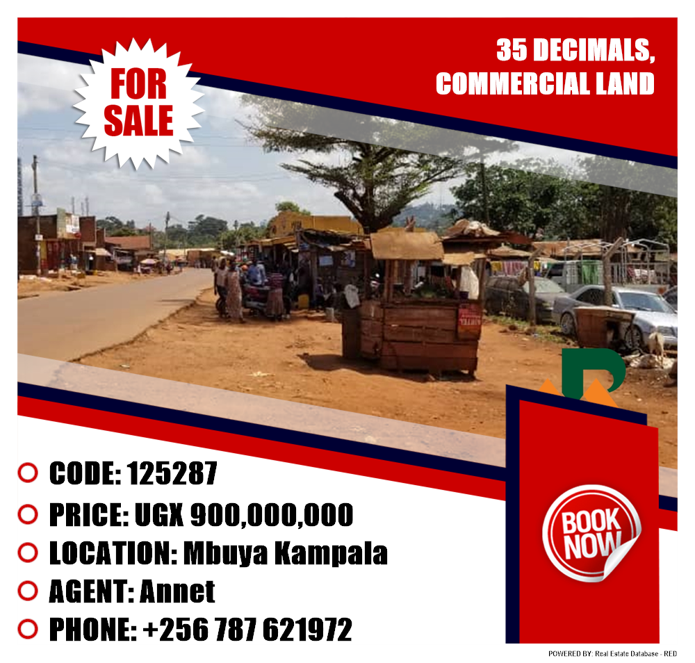 Commercial Land  for sale in Mbuya Kampala Uganda, code: 125287