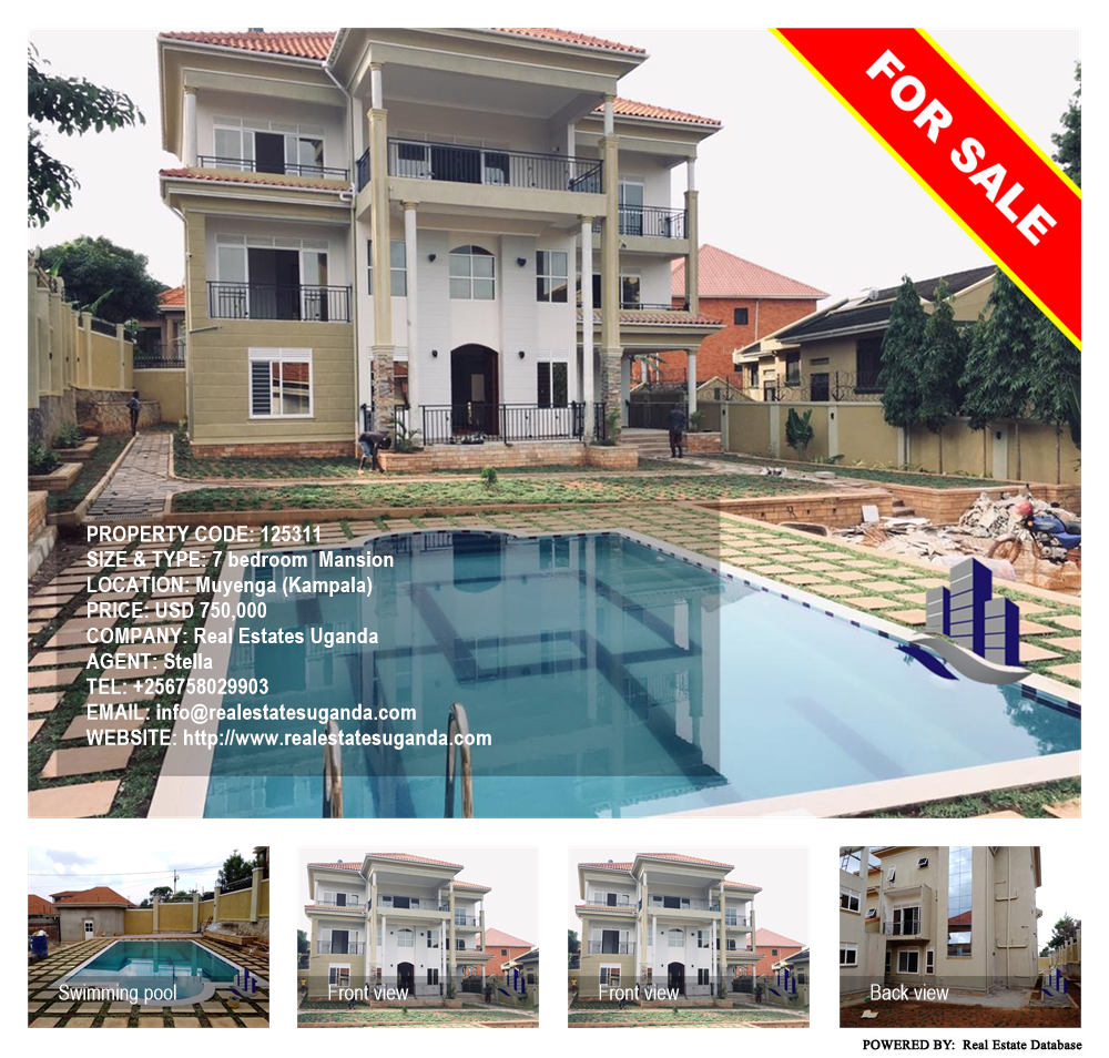 7 bedroom Mansion  for sale in Muyenga Kampala Uganda, code: 125311