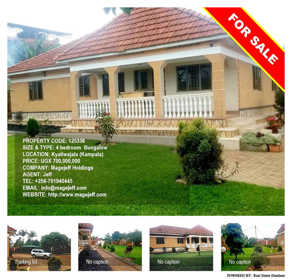 4 bedroom Bungalow  for sale in Kyaliwajjala Kampala Uganda, code: 125336