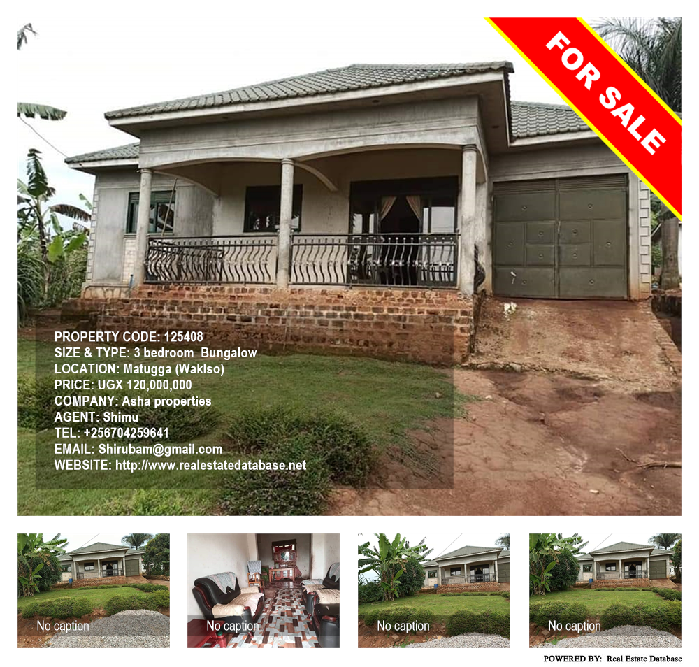 3 bedroom Bungalow  for sale in Matugga Wakiso Uganda, code: 125408