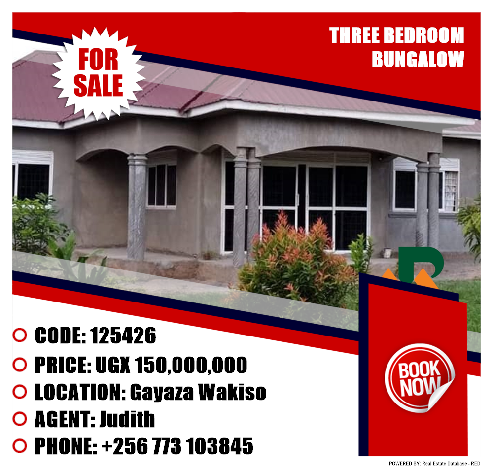 3 bedroom Bungalow  for sale in Gayaza Wakiso Uganda, code: 125426