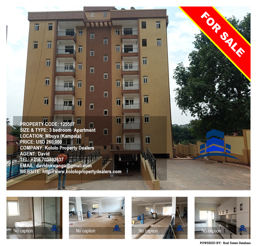 3 bedroom Apartment  for sale in Mbuya Kampala Uganda, code: 125507