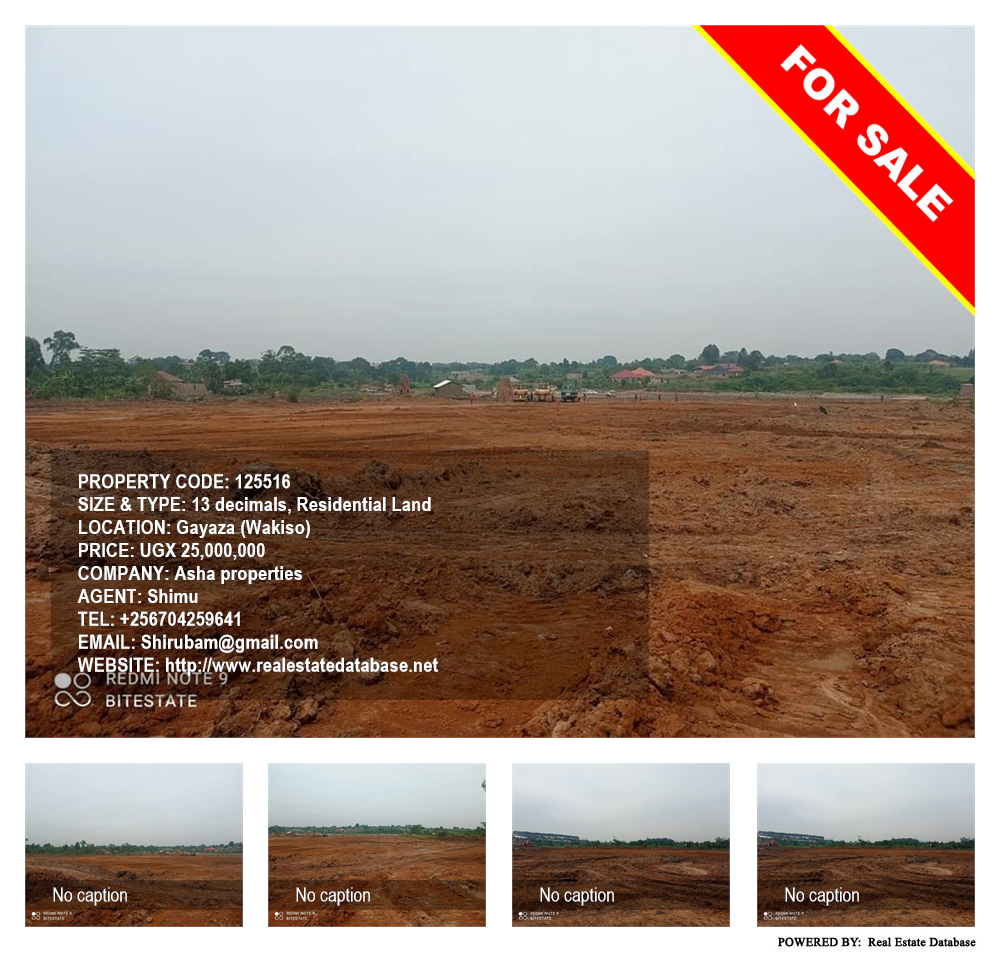 Residential Land  for sale in Gayaza Wakiso Uganda, code: 125516