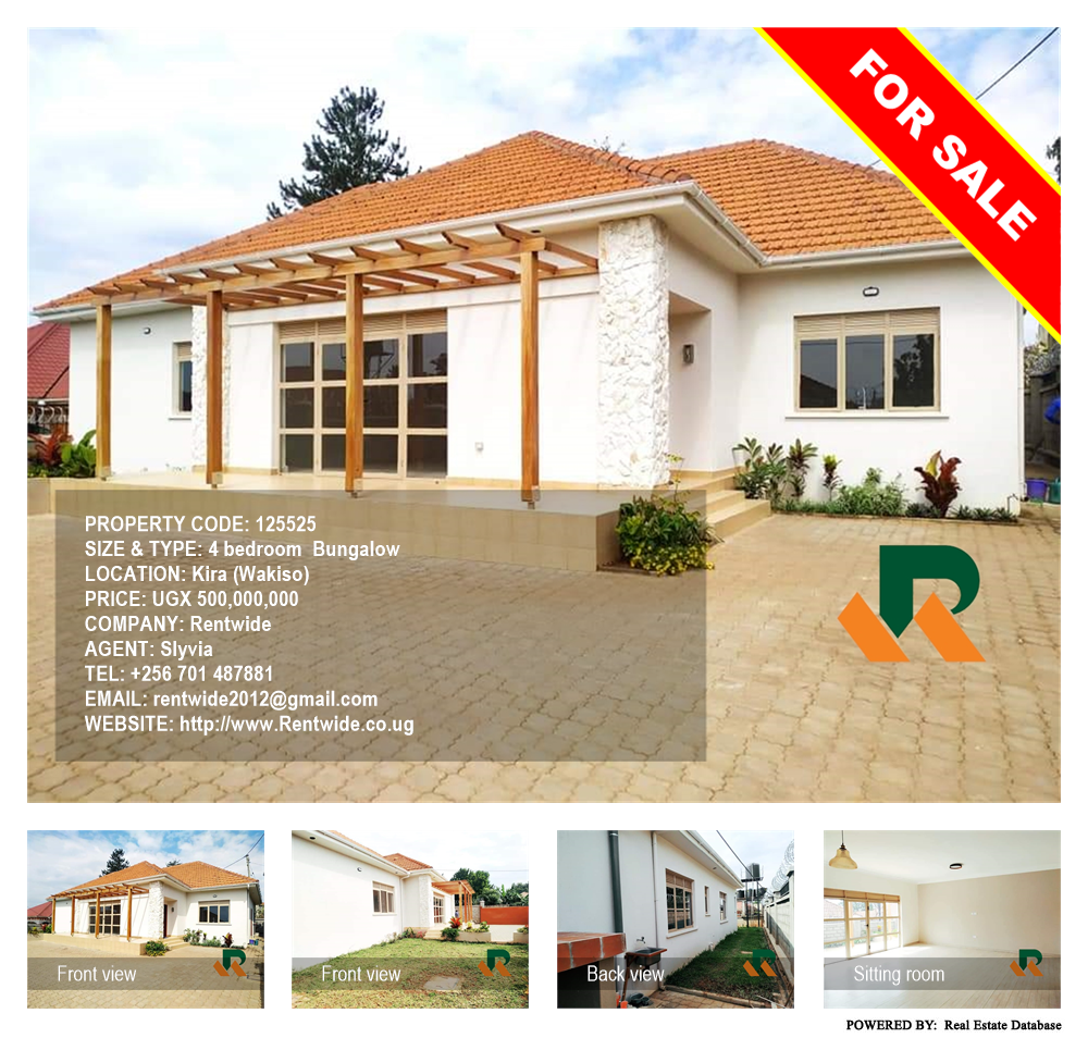 4 bedroom Bungalow  for sale in Kira Wakiso Uganda, code: 125525