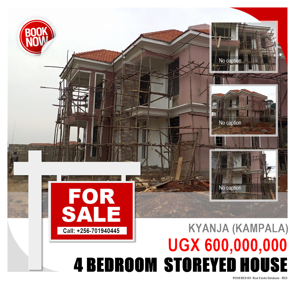 4 bedroom Storeyed house  for sale in Kyanja Kampala Uganda, code: 125570