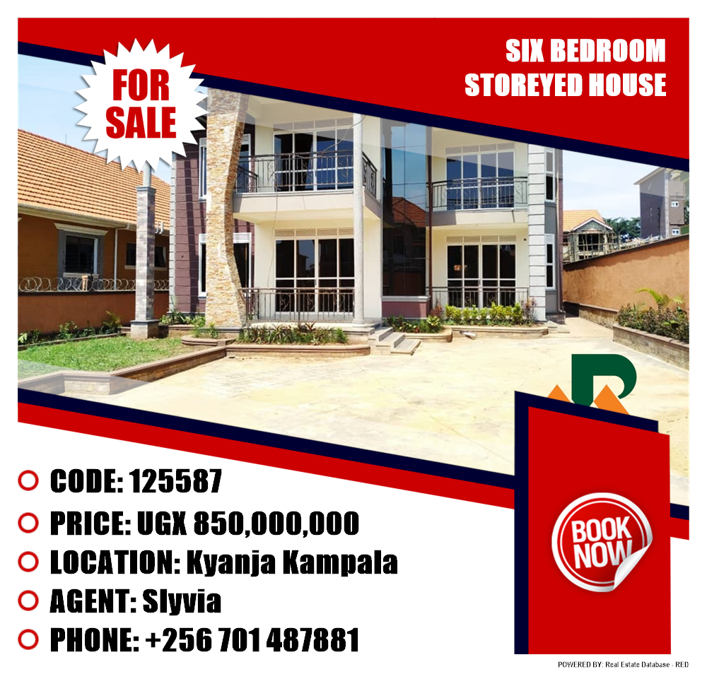 6 bedroom Storeyed house  for sale in Kyanja Kampala Uganda, code: 125587