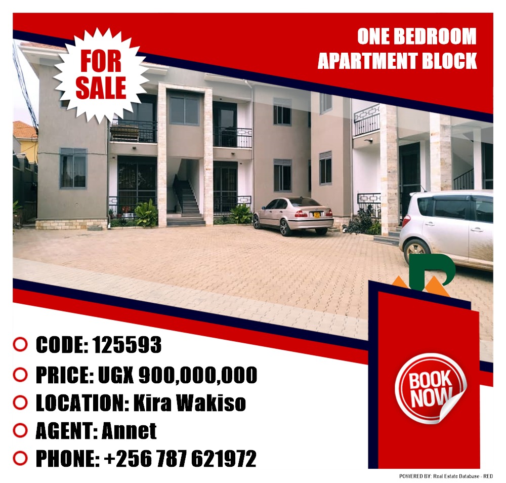 1 bedroom Apartment block  for sale in Kira Wakiso Uganda, code: 125593