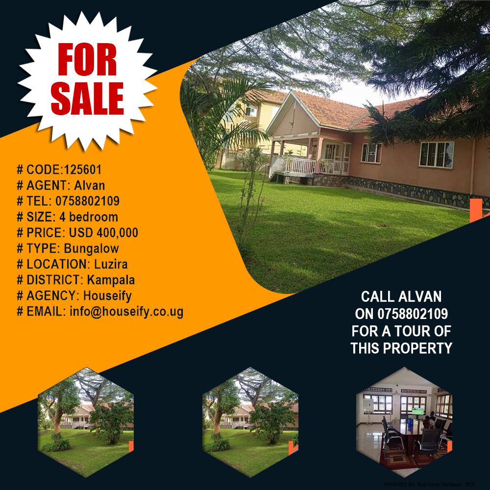 4 bedroom Bungalow  for sale in Luzira Kampala Uganda, code: 125601