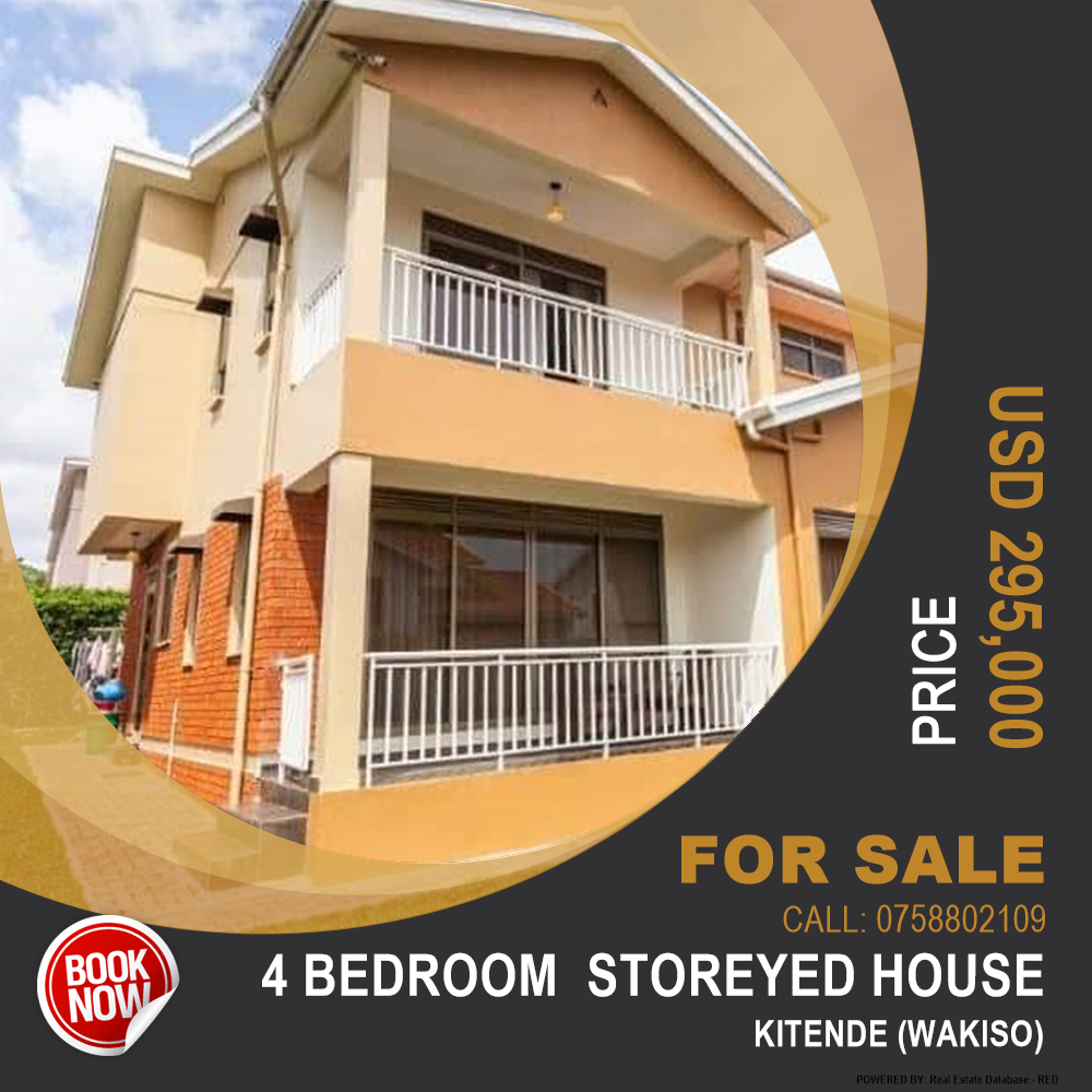 4 bedroom Storeyed house  for sale in Kitende Wakiso Uganda, code: 125619