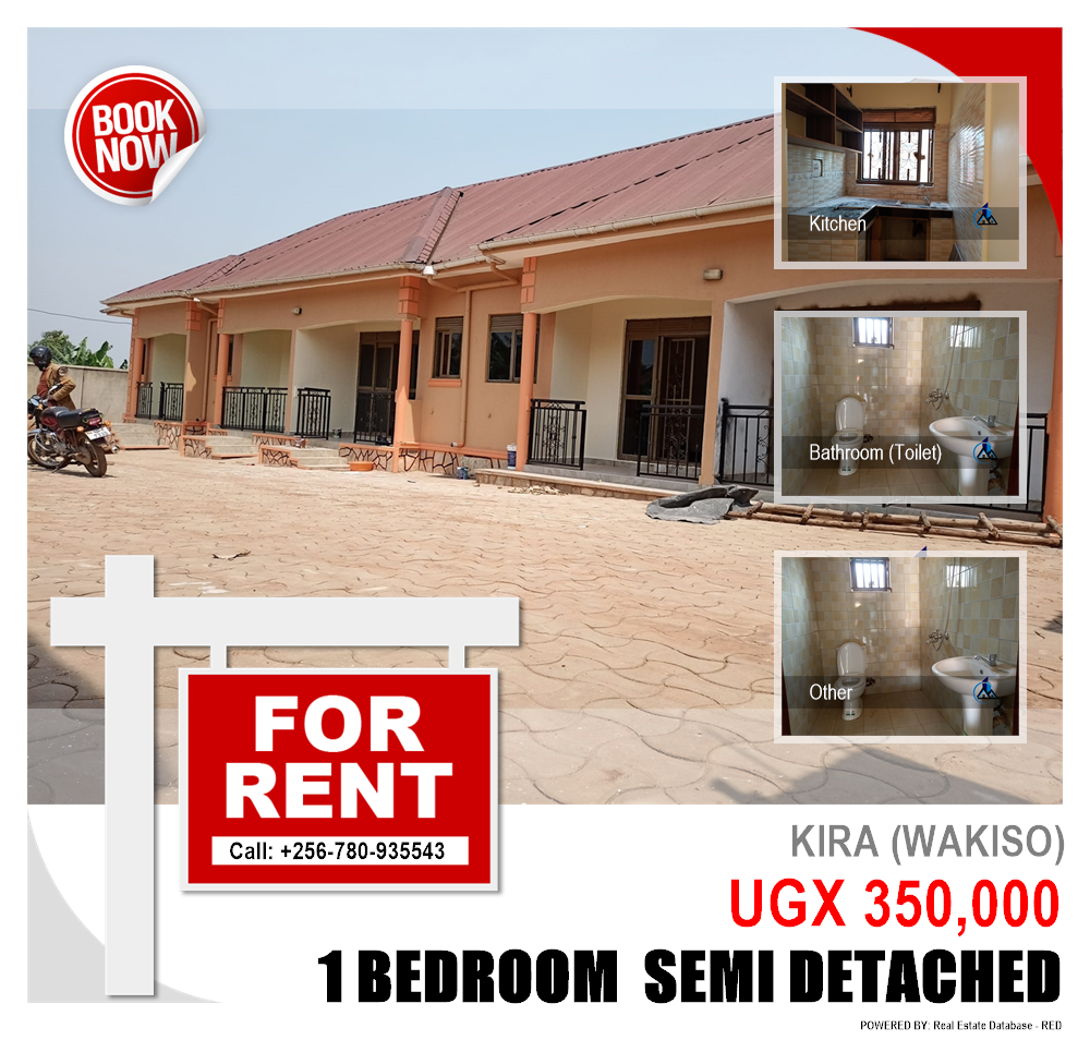 1 bedroom Semi Detached  for rent in Kira Wakiso Uganda, code: 125624