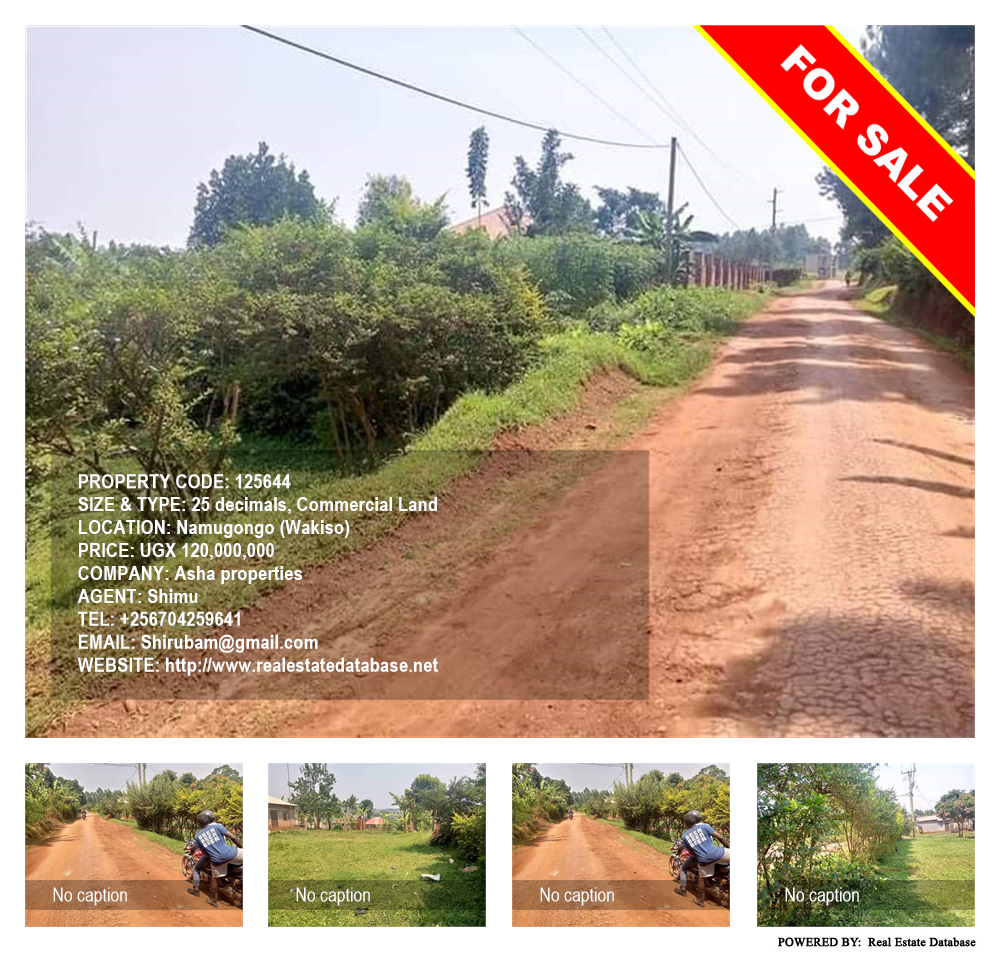 Commercial Land  for sale in Namugongo Wakiso Uganda, code: 125644