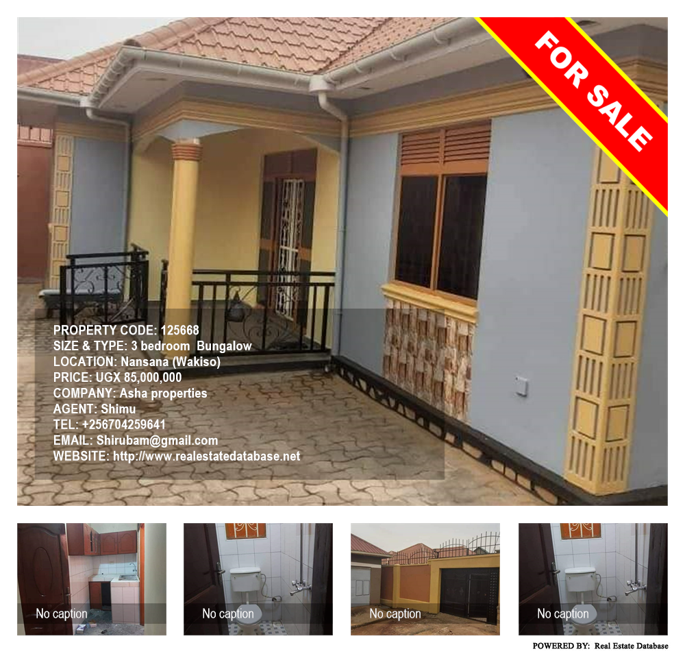 3 bedroom Bungalow  for sale in Nansana Wakiso Uganda, code: 125668