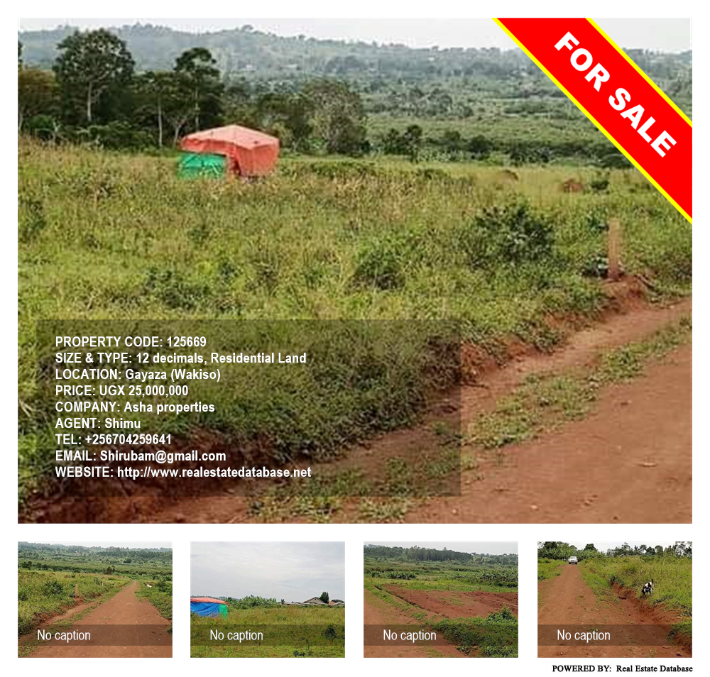 Residential Land  for sale in Gayaza Wakiso Uganda, code: 125669