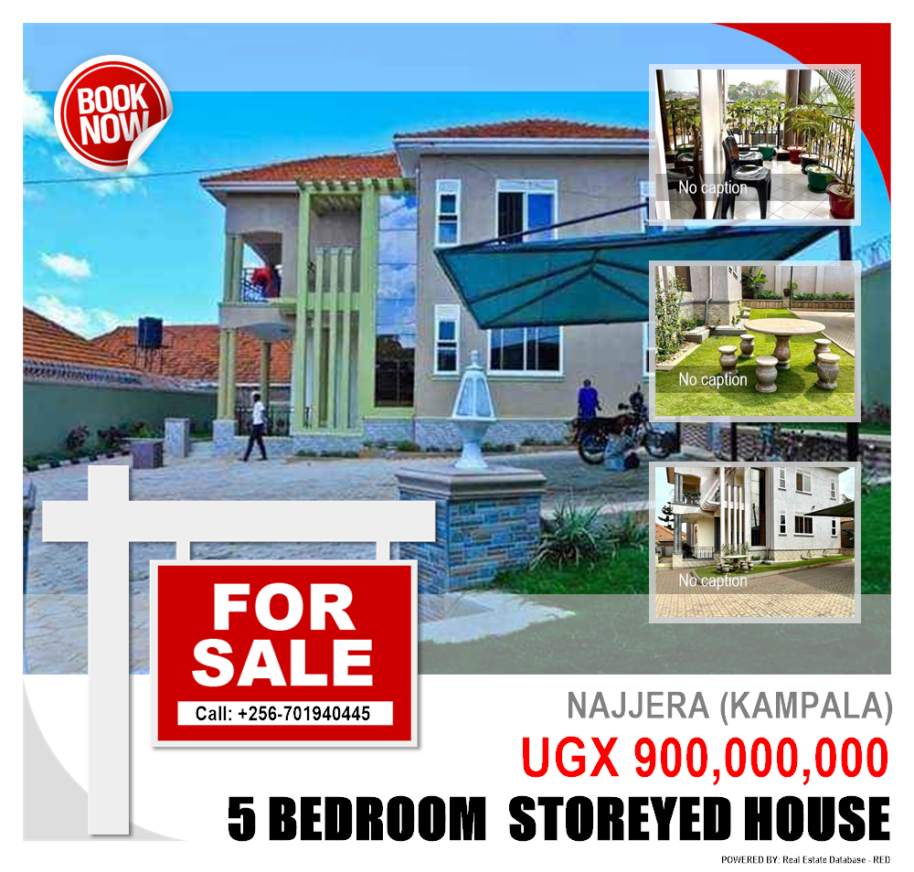 5 bedroom Storeyed house  for sale in Najjera Kampala Uganda, code: 125691