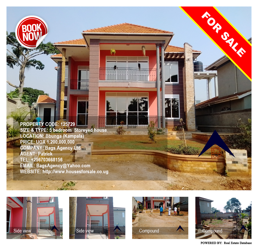 5 bedroom Storeyed house  for sale in Bbunga Kampala Uganda, code: 125729