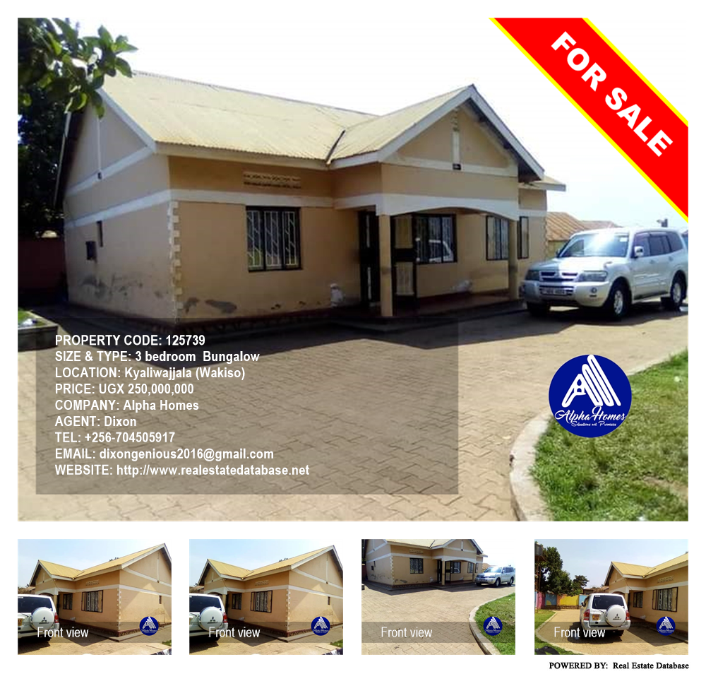 3 bedroom Bungalow  for sale in Kyaliwajjala Wakiso Uganda, code: 125739