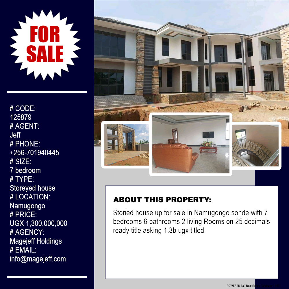 7 bedroom Storeyed house  for sale in Namugongo Wakiso Uganda, code: 125879