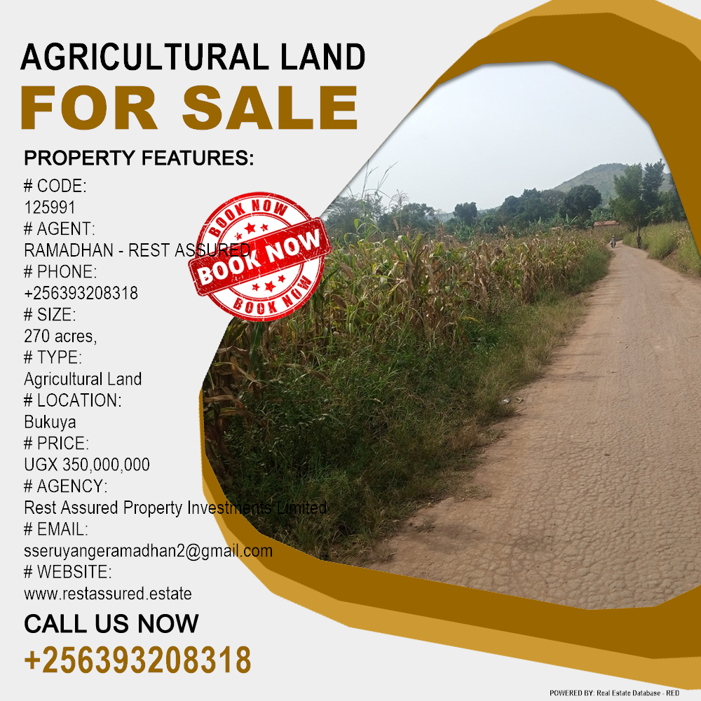 Agricultural Land  for sale in Bukuya Mubende Uganda, code: 125991