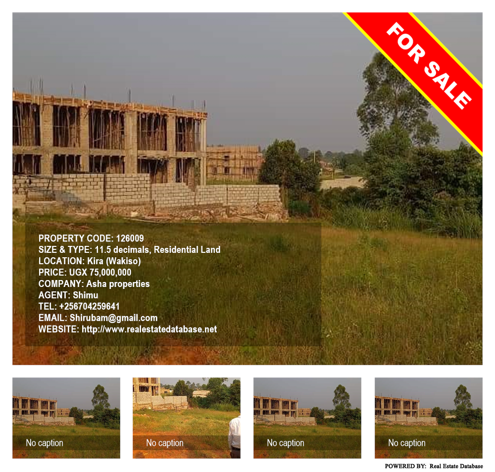 Residential Land  for sale in Kira Wakiso Uganda, code: 126009