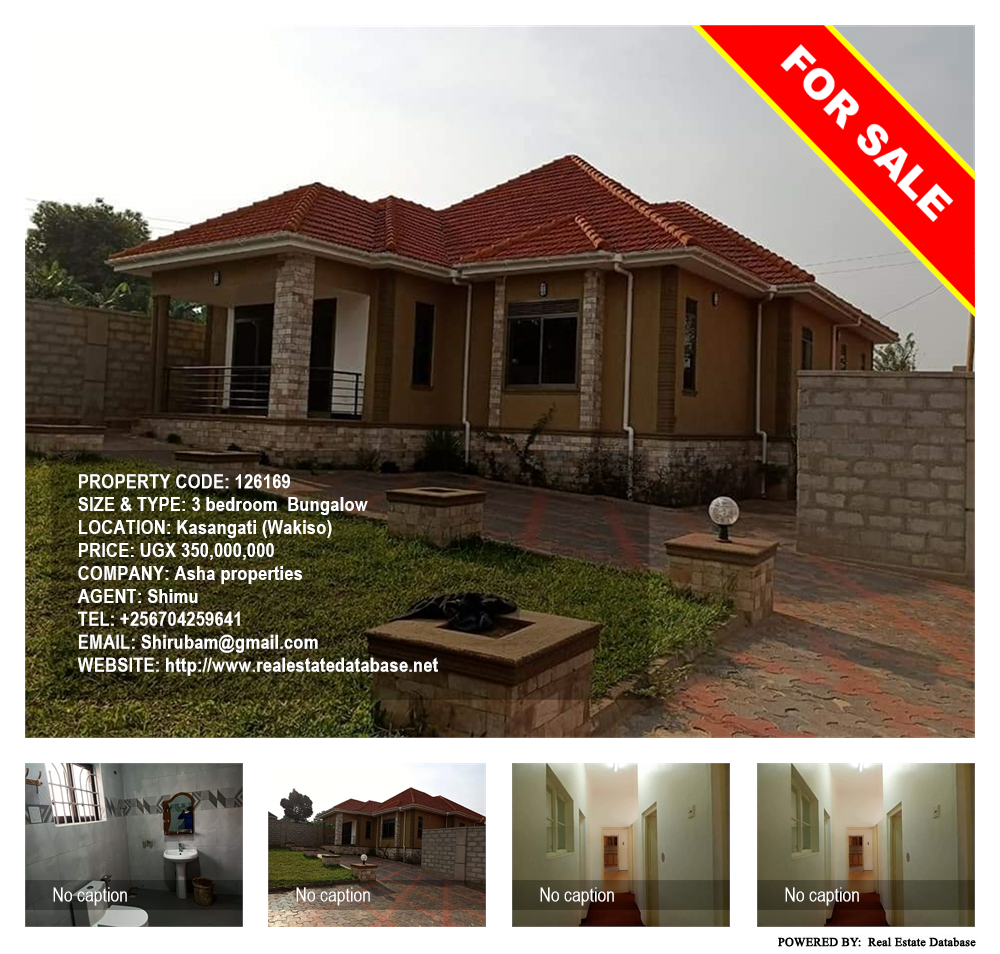 3 bedroom Bungalow  for sale in Kasangati Wakiso Uganda, code: 126169