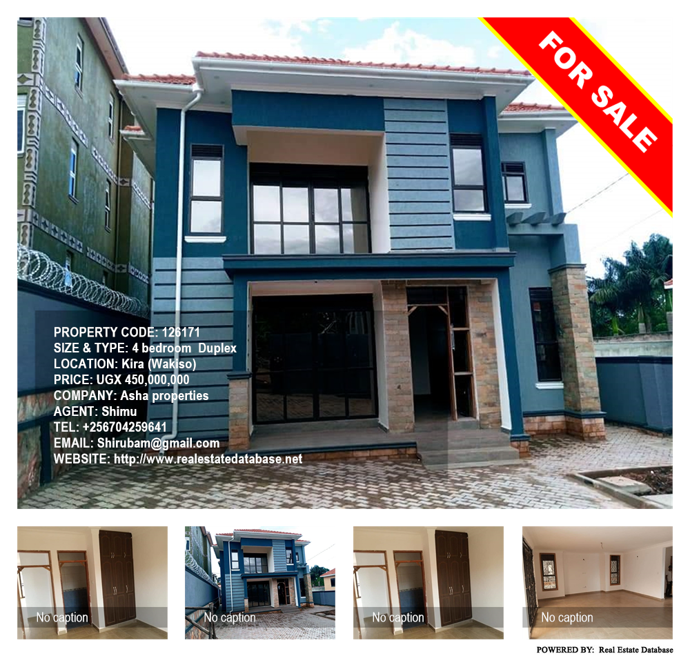 4 bedroom Duplex  for sale in Kira Wakiso Uganda, code: 126171