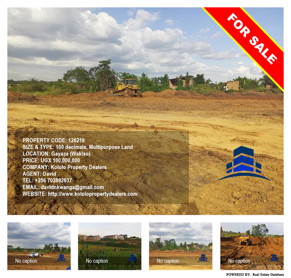 Multipurpose Land  for sale in Gayaza Wakiso Uganda, code: 126219