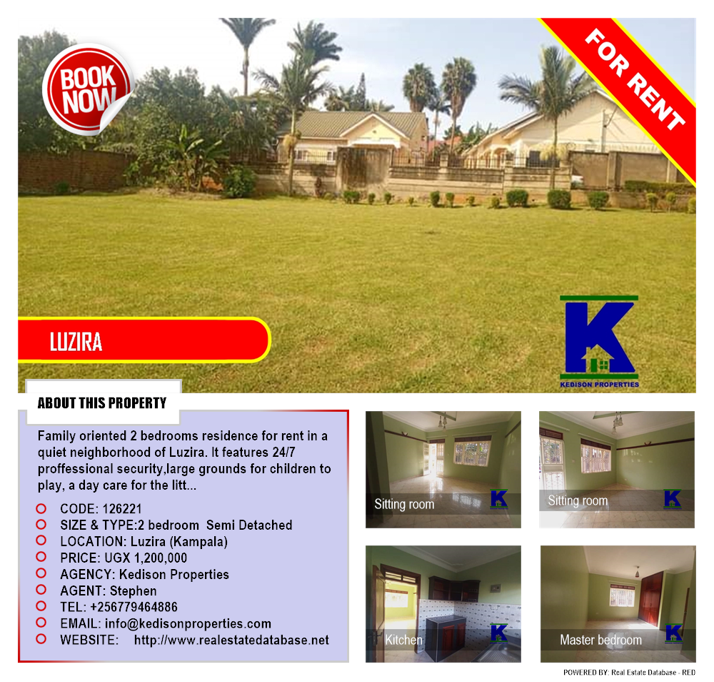 2 bedroom Semi Detached  for rent in Luzira Kampala Uganda, code: 126221