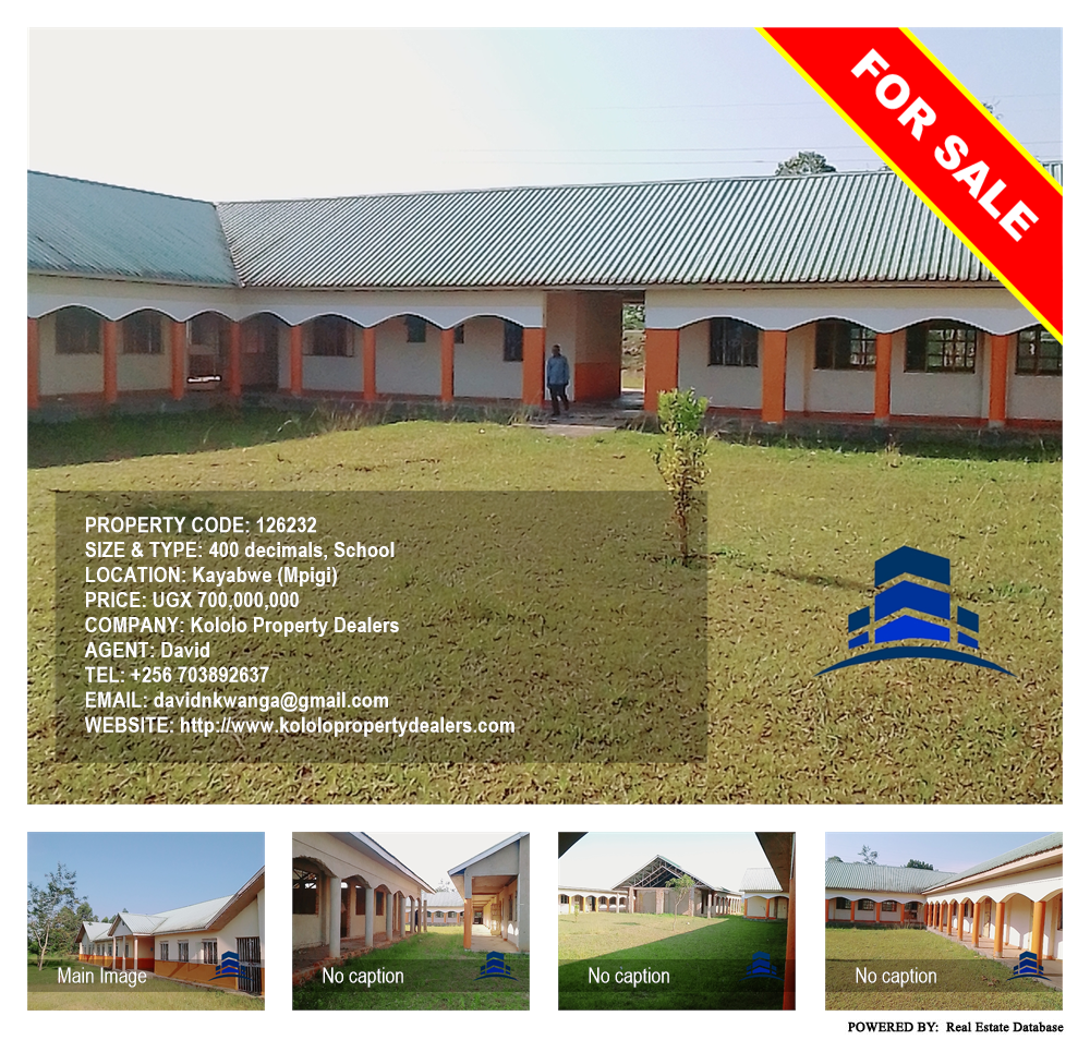 School  for sale in Kayabwe Mpigi Uganda, code: 126232