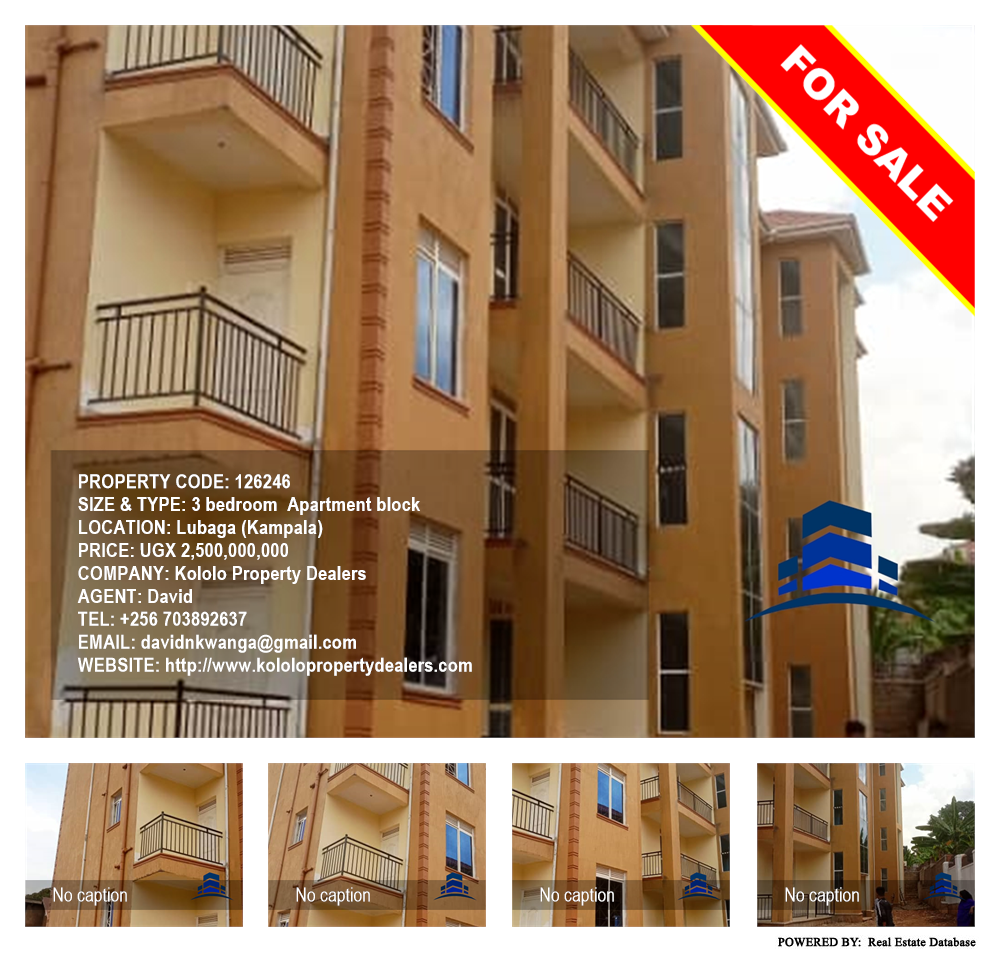 3 bedroom Apartment block  for sale in Lubaga Kampala Uganda, code: 126246