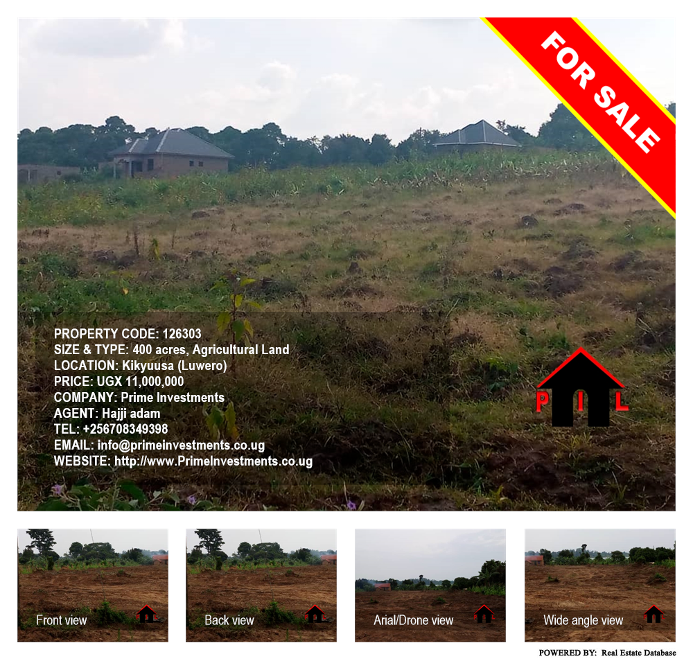 Agricultural Land  for sale in Kikyuusa Luweero Uganda, code: 126303