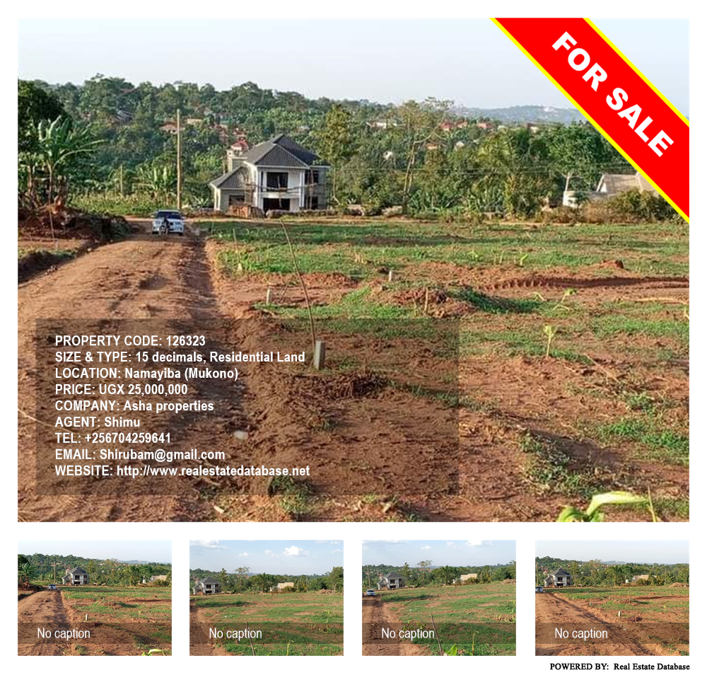 Residential Land  for sale in Namayiba Mukono Uganda, code: 126323
