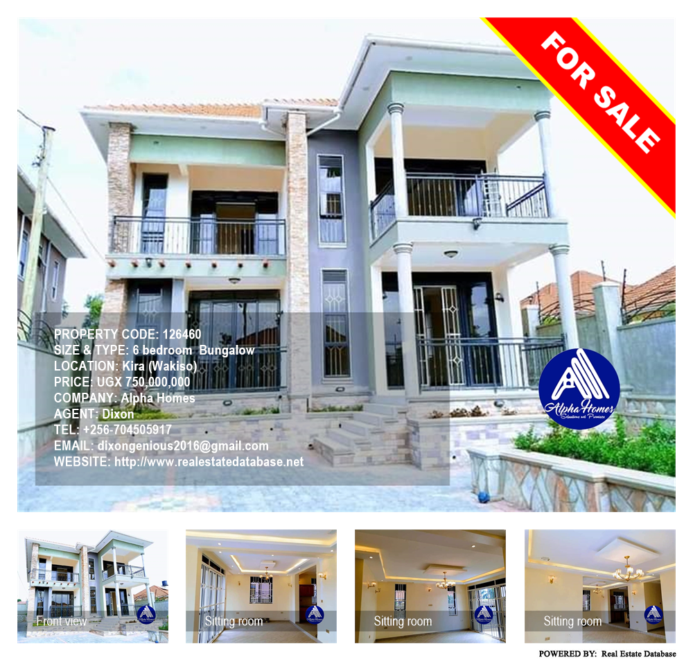 6 bedroom Bungalow  for sale in Kira Wakiso Uganda, code: 126460