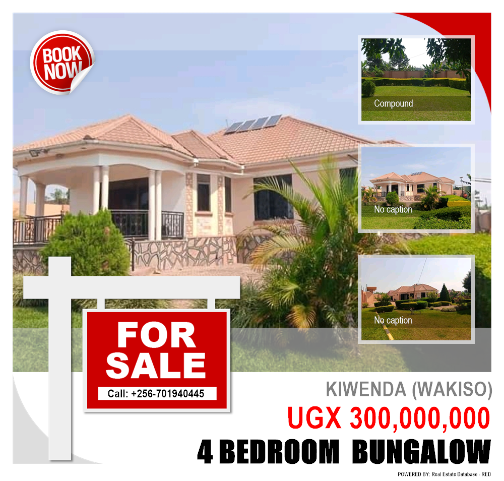 4 bedroom Bungalow  for sale in Kiwenda Wakiso Uganda, code: 126507