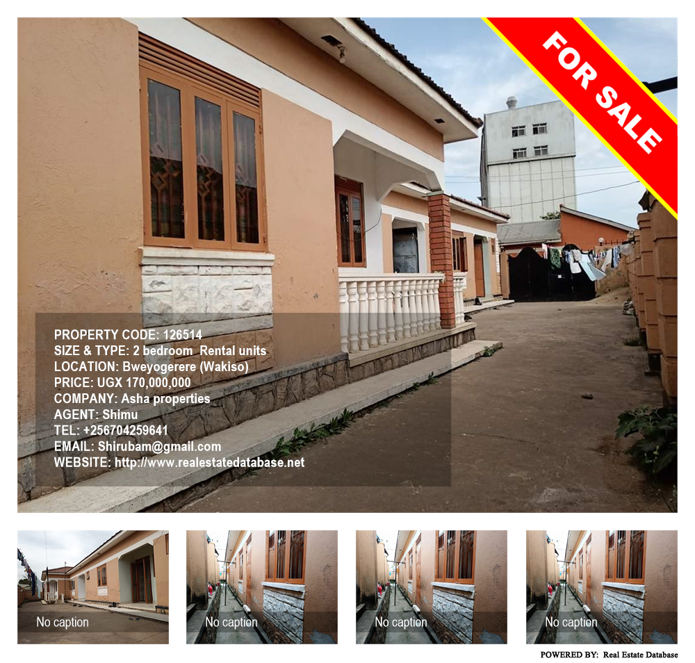 2 bedroom Rental units  for sale in Bweyogerere Wakiso Uganda, code: 126514
