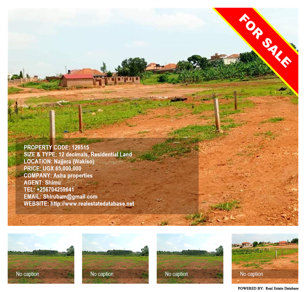 Residential Land  for sale in Najjera Wakiso Uganda, code: 126515