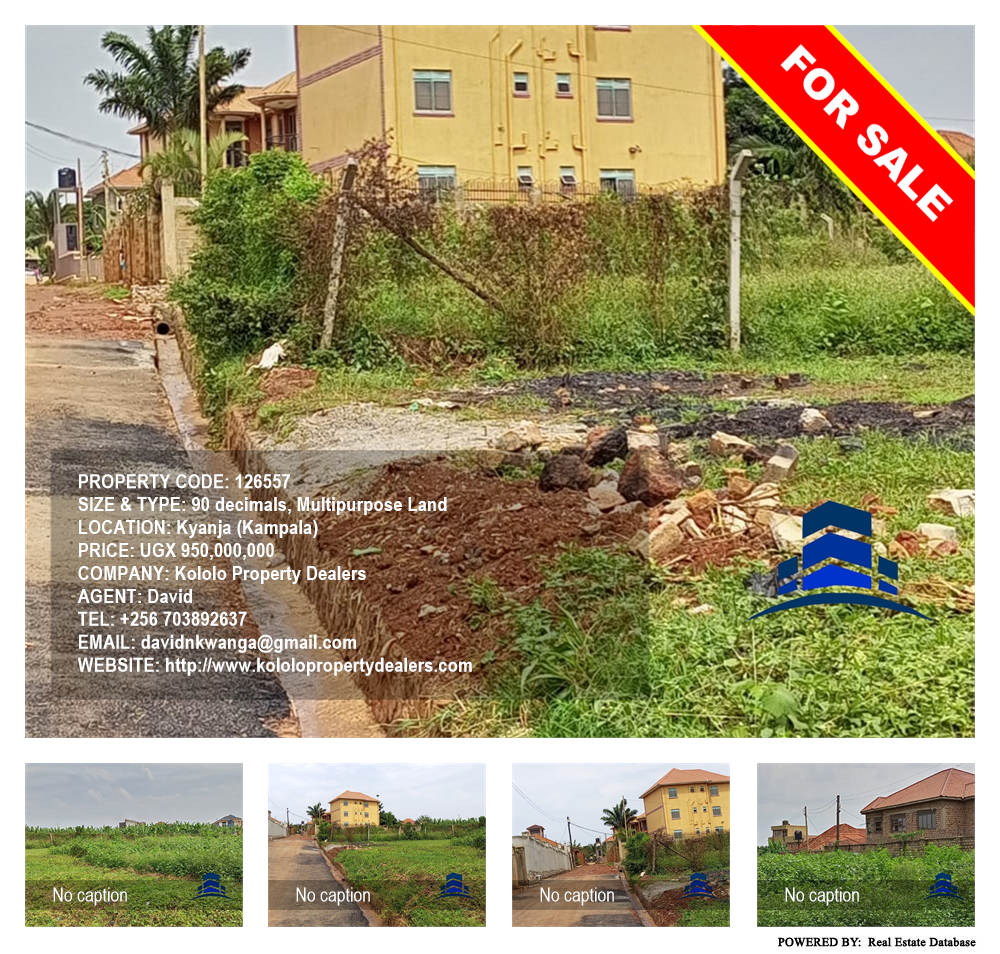 Multipurpose Land  for sale in Kyanja Kampala Uganda, code: 126557