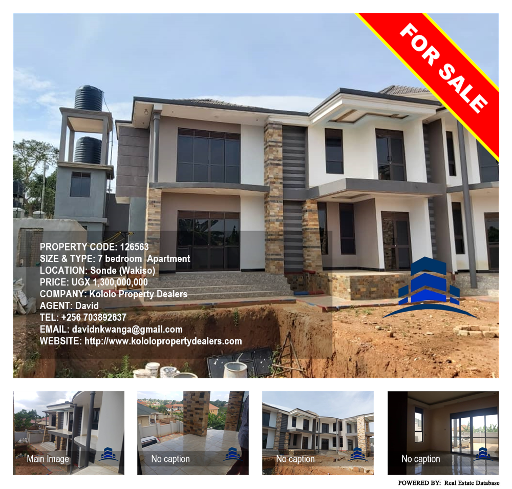 7 bedroom Apartment  for sale in Sonde Wakiso Uganda, code: 126563