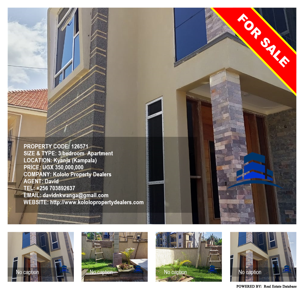 3 bedroom Apartment  for sale in Kyanja Kampala Uganda, code: 126571